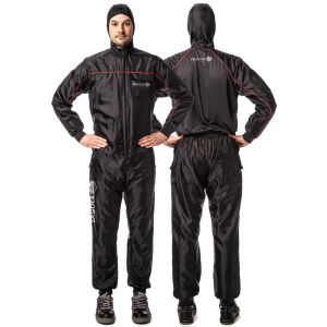 Black Anti Static Painting Coveralls Front & Back