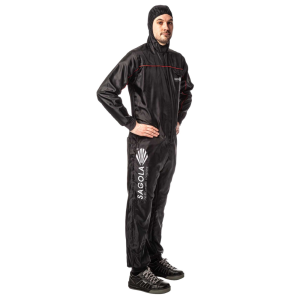 Black Anti Static Painting Coveralls Side View
