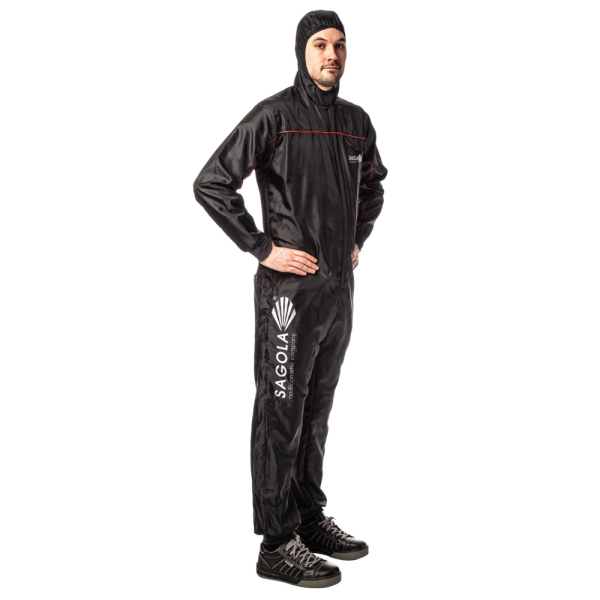 Black Anti Static Painting Coveralls Side View
