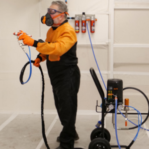 Baltic Air Assisted Airless 32:1 Pump In Action