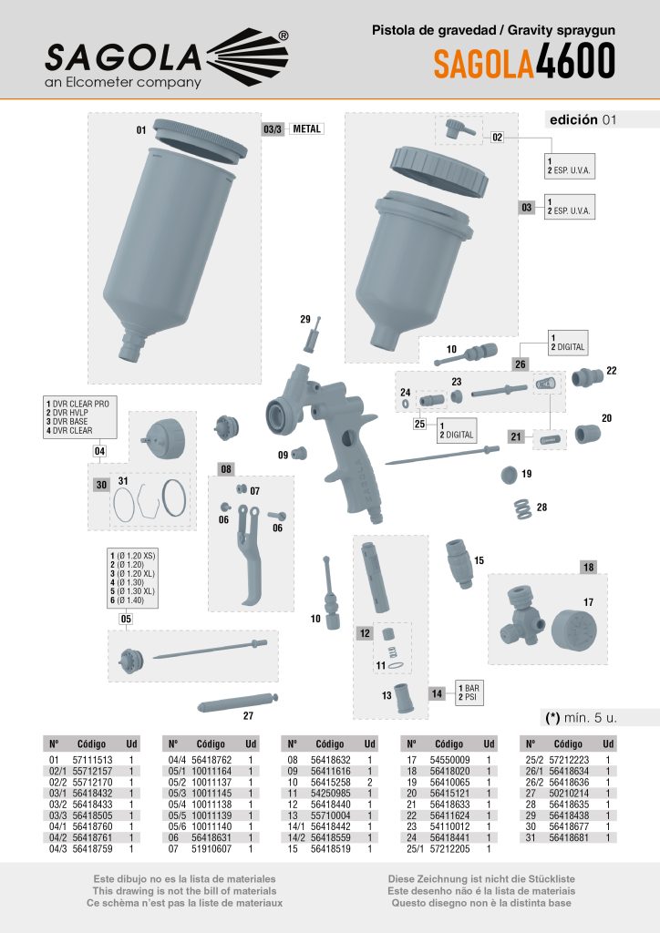 Sagola 4600 Replacement Part Image