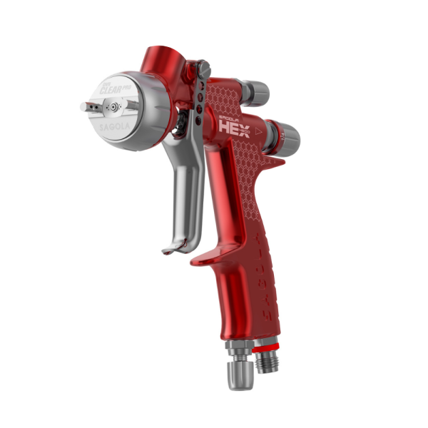 Sagola 4600 Hex Clear Pro Air Cap Angled Front View